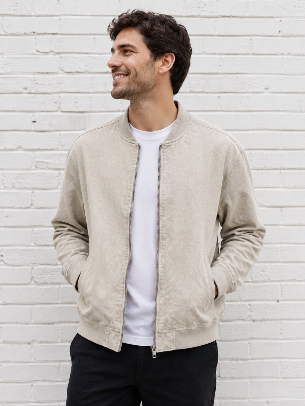 Goodfellow & Co Men’s Varsity Jacket - Tan